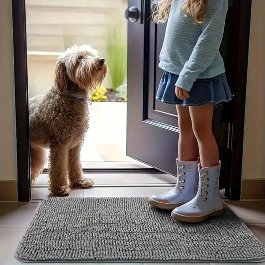 Absorbent Dog Entry Mat – Stop Muddy Paw Prints Instantly