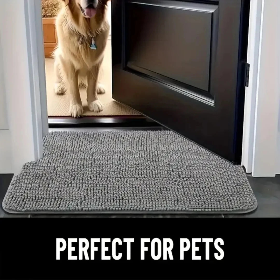 Absorbent Dog Entry Mat – Stop Muddy Paw Prints Instantly