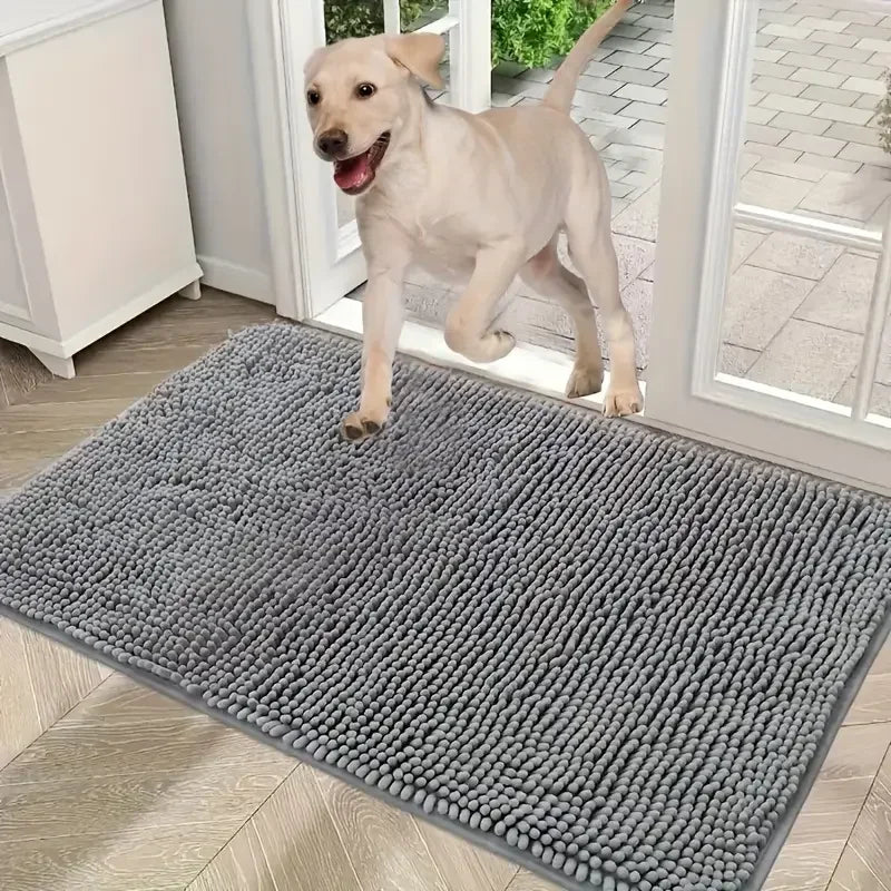 Absorbent Dog Entry Mat – Stop Muddy Paw Prints Instantly