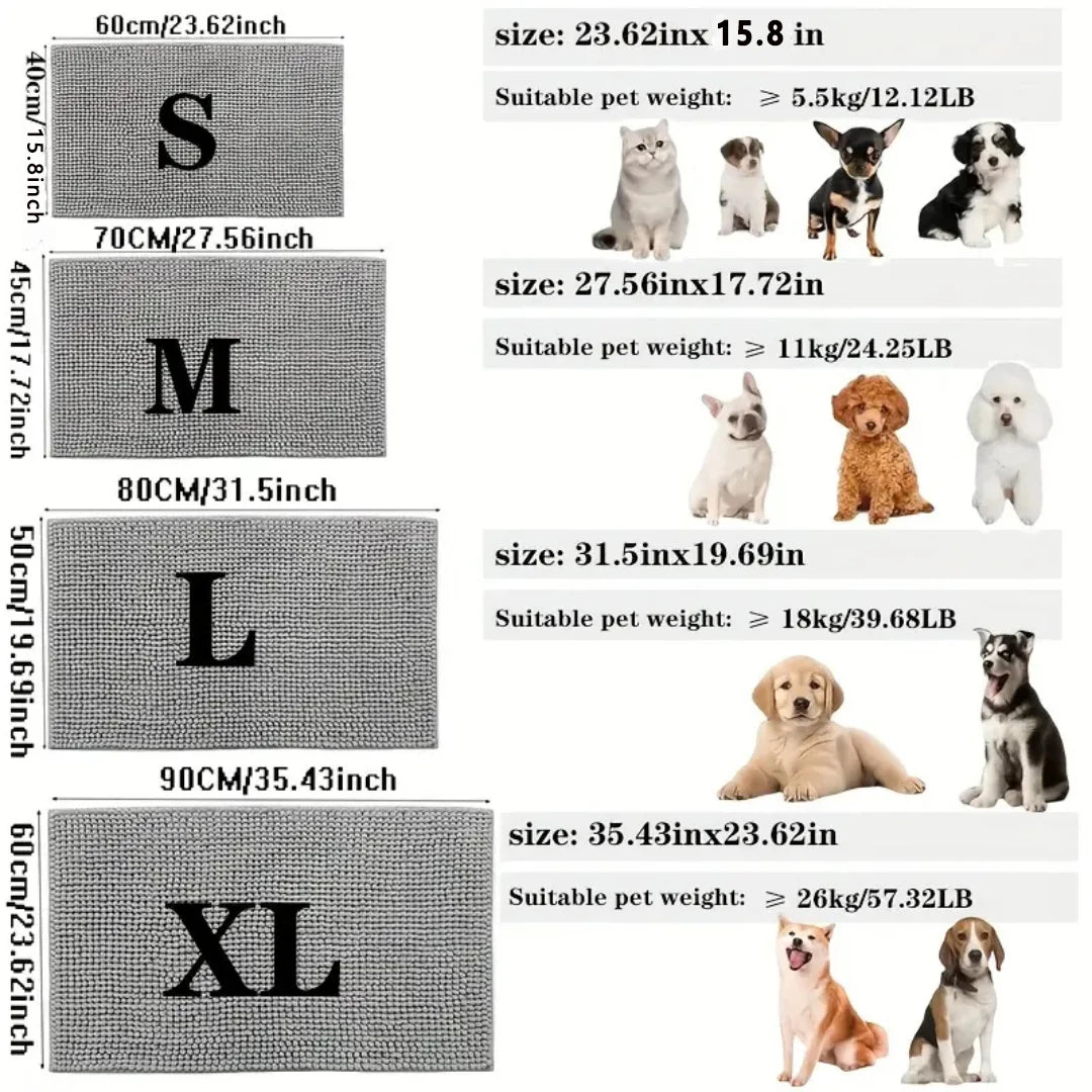 Absorbent Dog Entry Mat – Stop Muddy Paw Prints Instantly